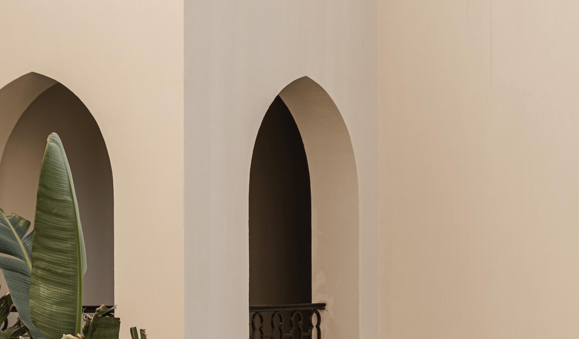 Abstract image of a Riad archway in Morocco.
